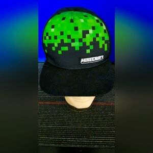 Minecraft Green and Black Cap